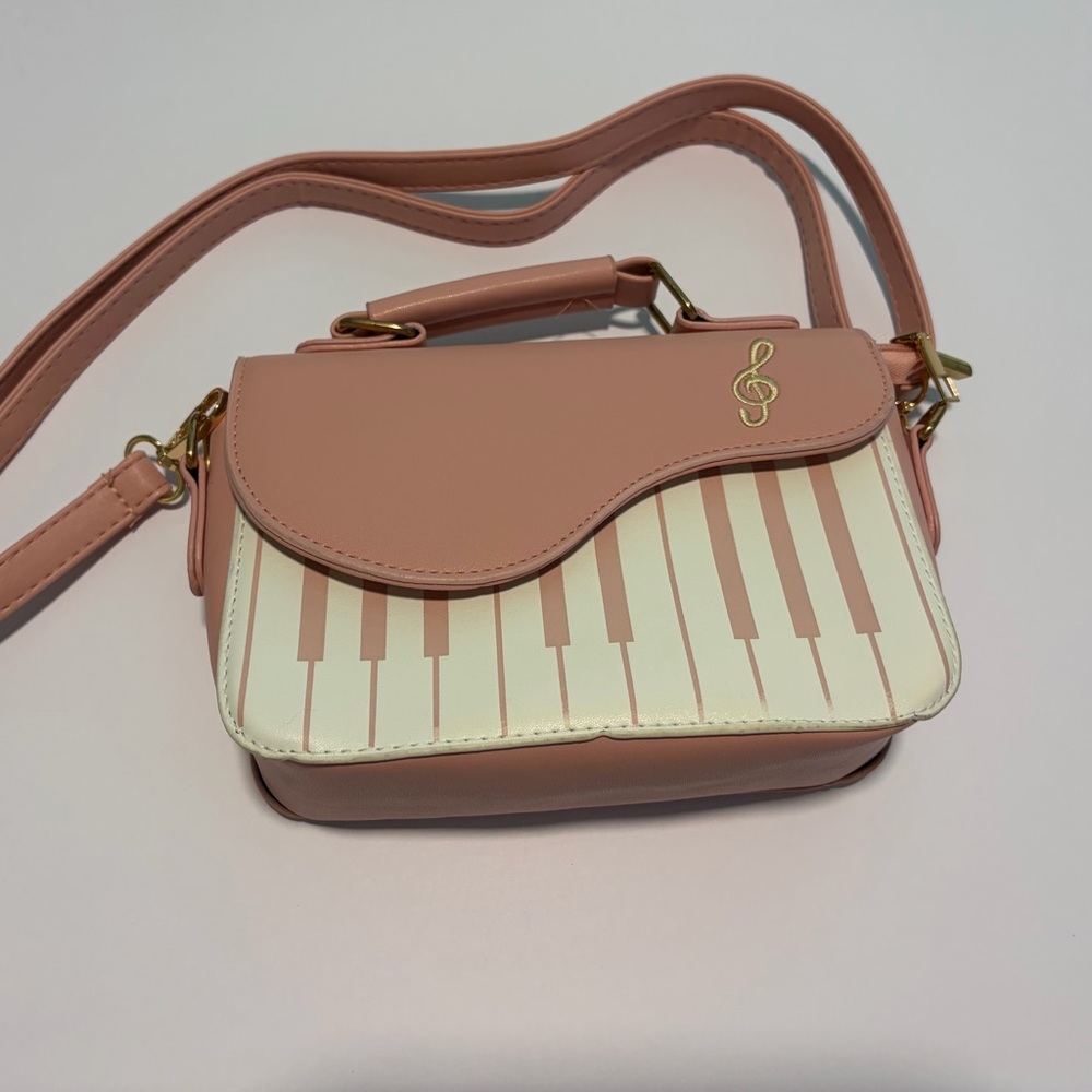Elegant Pink and Cream Crossbody NWOT